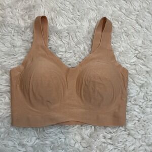 Commando Butter Blend Comfort Bra Nude Seamless V Neck Wireless Size M